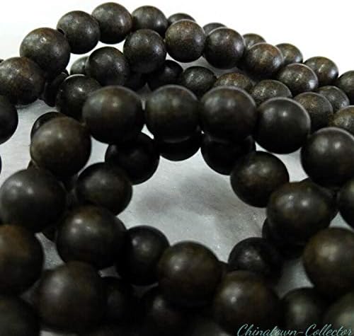 GLW Vietnam 7 Mm Agarwood Aloewood Mala Meditation Japa Prayer Beads Necklaces #3803