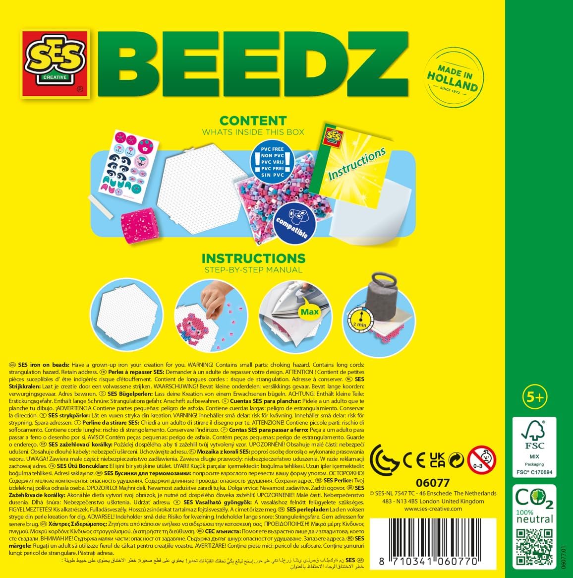 SES Creative 06077 Iron on Beads-Ballerina Animals