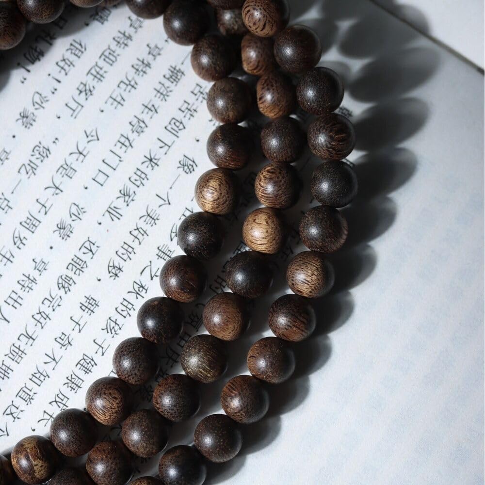 Agarwood Brunei Agarwood Old Material 8mm Round Beads Strings Buddha Beads Rosary Beads