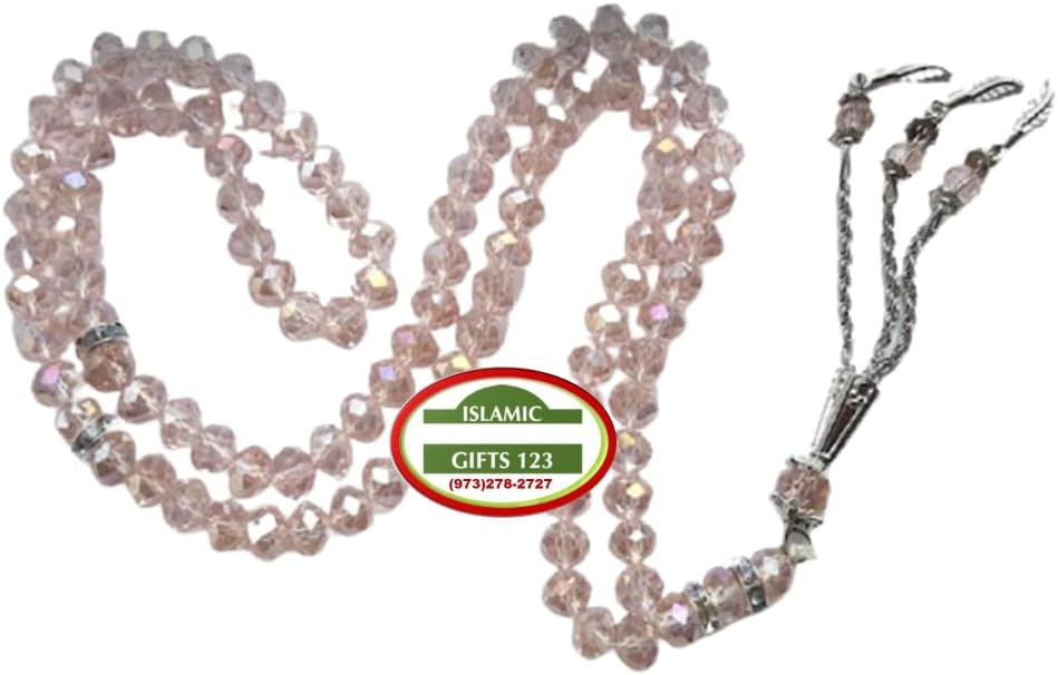 Muslim Prayer Beads [48 Pack] Islamic Prayer Beads 99 Tasbeeh Counter misbaha Islamic Favors Islamic Wedding Favors Crystal Prayer Beads Crystal Rosery