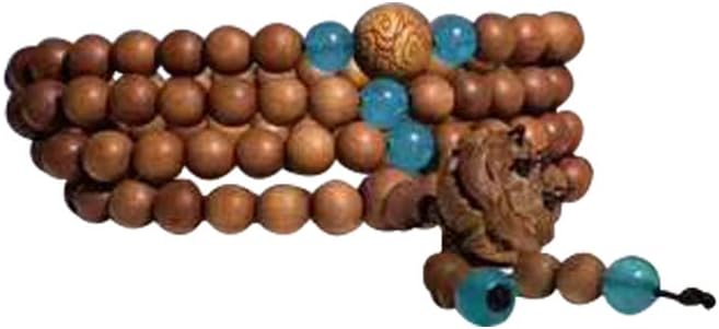 Buddha Beads Bracelets Rosary beads印度老山檀香手串檀香莲蓬108颗 老料念珠男女檀木佛珠情侣手链(沉水6MM老山)