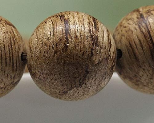 GLW Indonesia Malinao 16 mm Natural Wild Agarwood Aloewood Mala Prayer Beads #3022