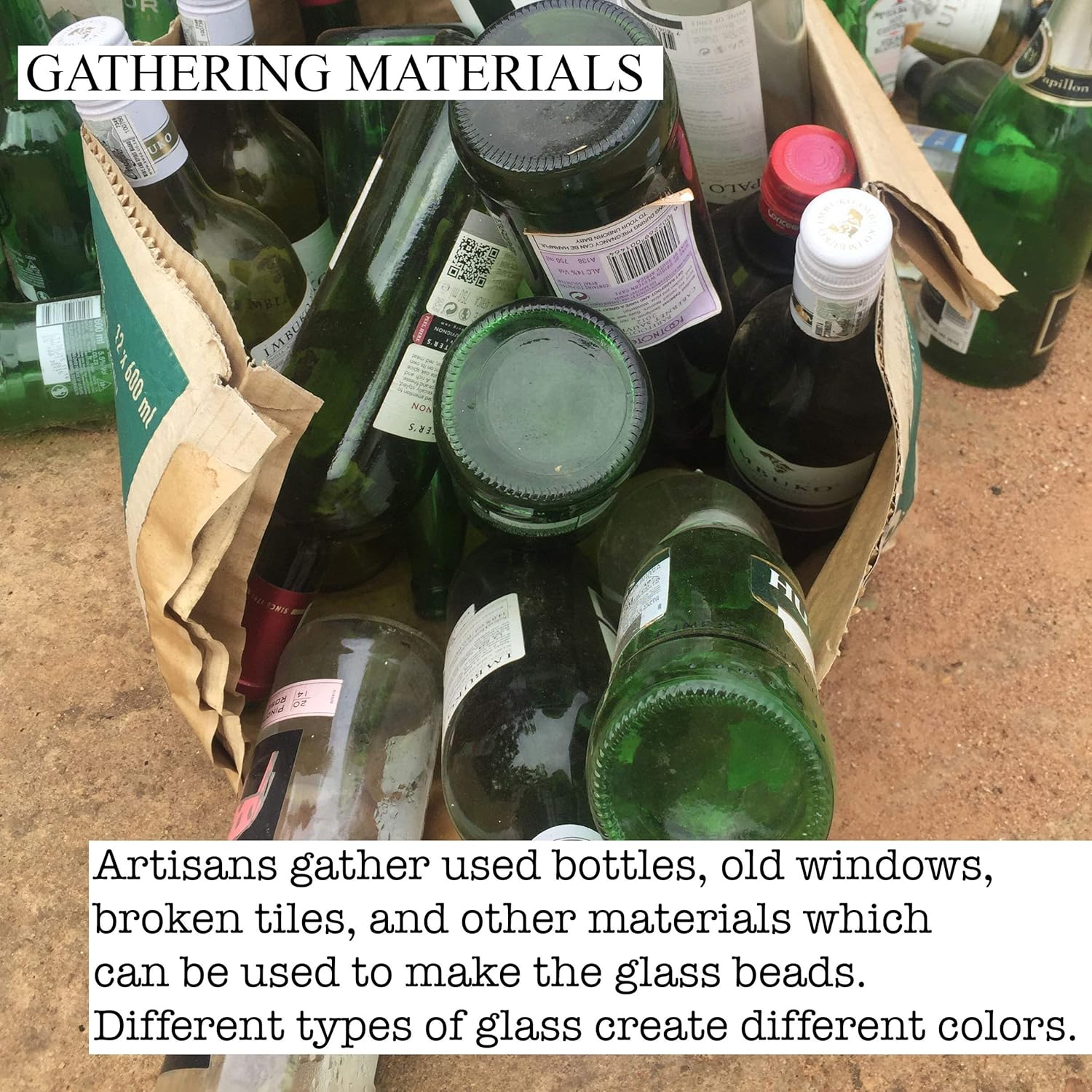 The Bead Chest - Jumbo Recycled Glass Beads Bundle