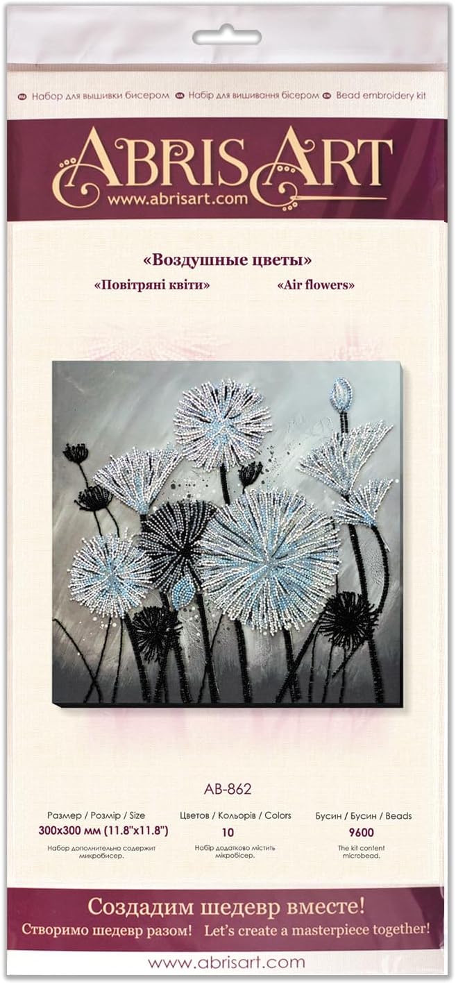 Abris Art Bead Embroidery Kit - Air Flowers