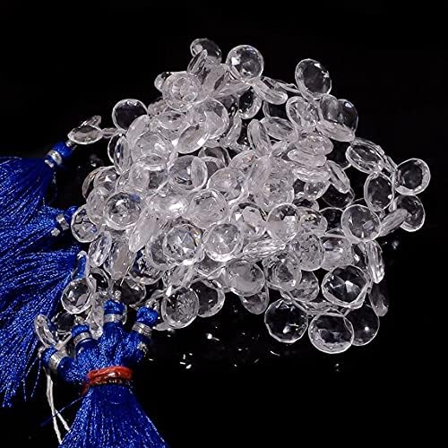 Quartz Crystal Briolette Beads, Faceted Heart Briolettes, Natural Gemstones, 12x12mm 8 Inch Strand