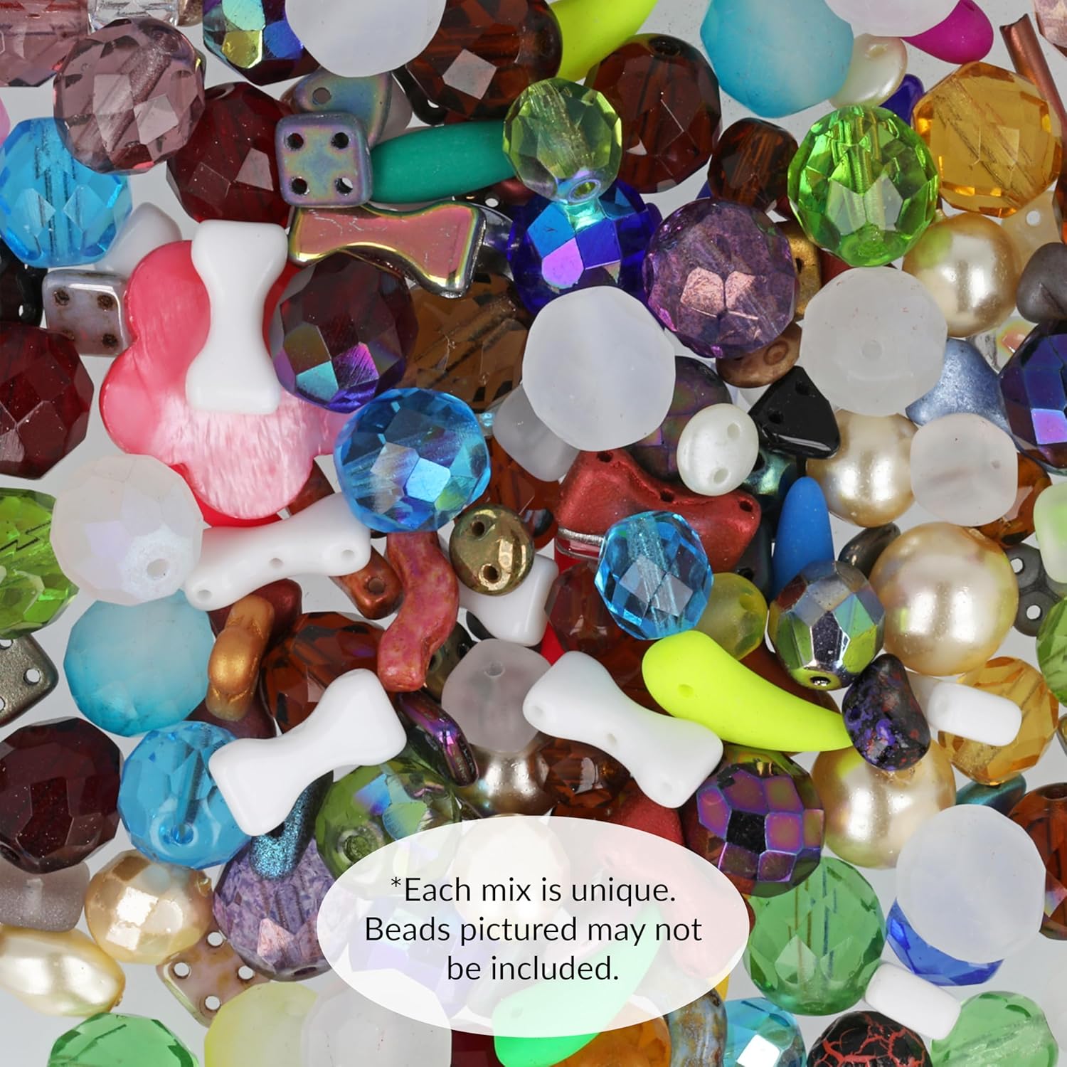 The Beadsmith Box of Beads – Glass Beads Assortment in Varying Shapes, Colors, and Sizes, 10 Pounds