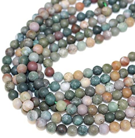 13 inch Strand of Natural gem Indian Agate, 10mm Round Smooth Beads for DIY Jewelry Making. | Beads_04815