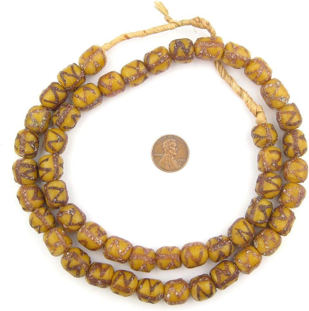The Bead Chest Carved Mother-of-Pearl Prayer Beads (7mm)