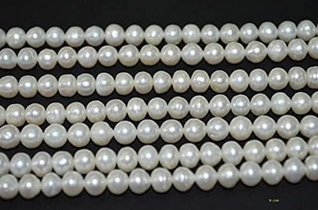 Natural Exotic Fresh Water Pearl Smooth Rondelle Beads 7 mm Approx,8 inch lot of 10 Strands CHIK-STRD-94962