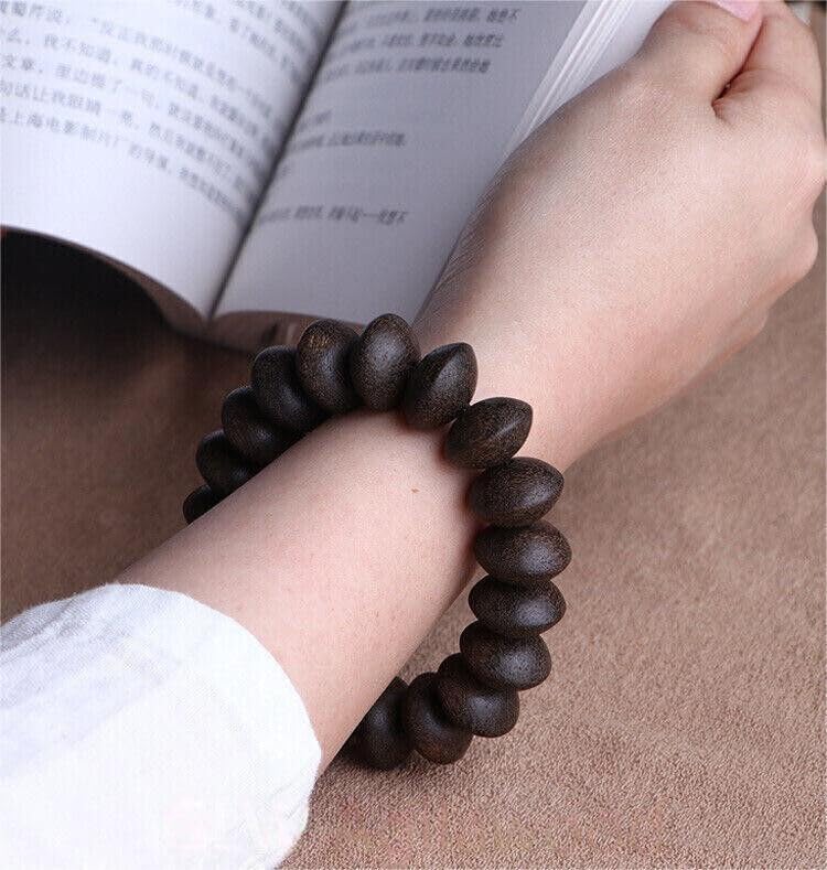 Malaysia All Natural Agarwood Abacus Beads Buddhist Unisex Prayer