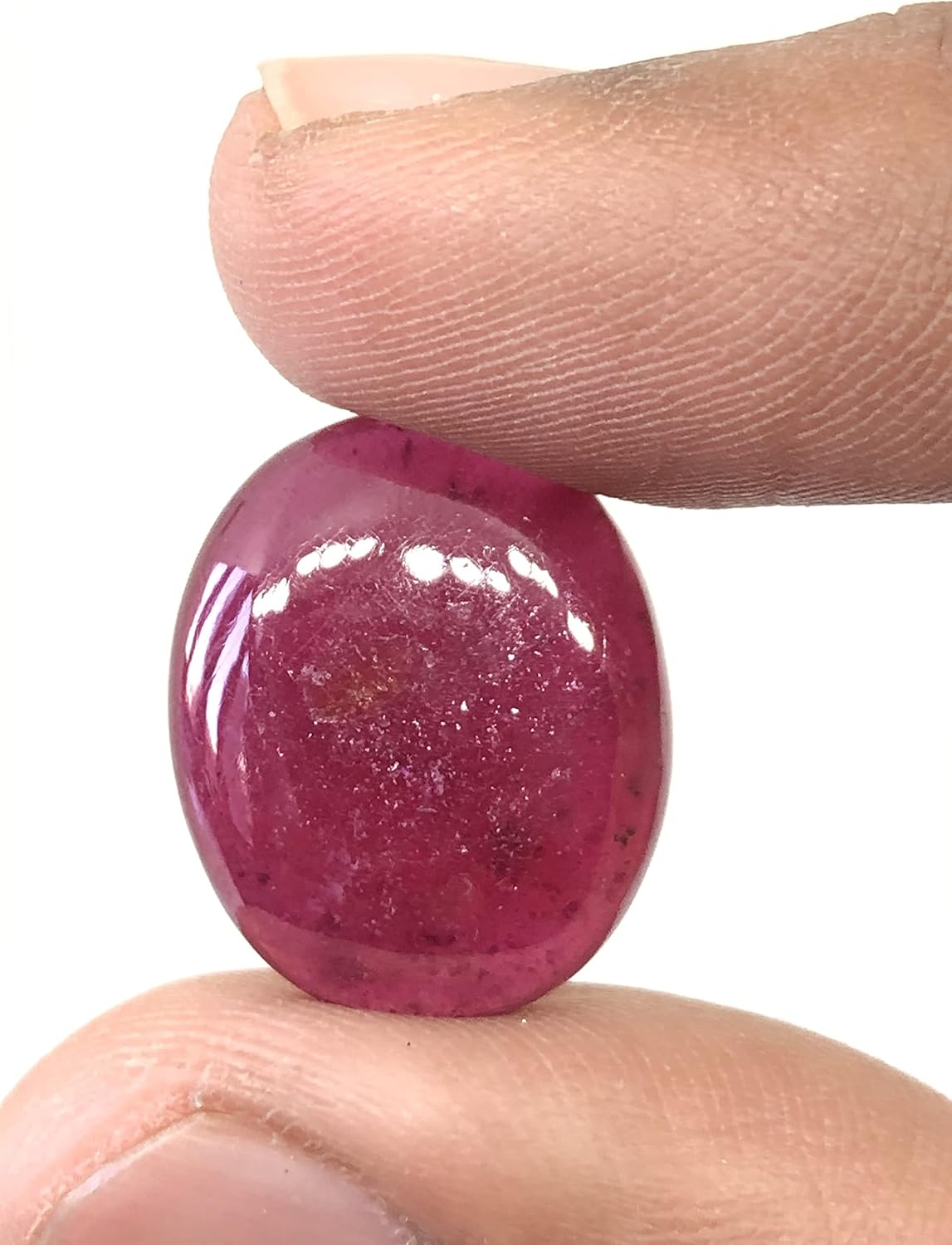 21.95 Ct Deep Red Ruby Oval Shape Cabochon Size 20x16.50 mm Unique Quality Valuable Loose Gemstone Best For Making Pendant, Ring Jewelry