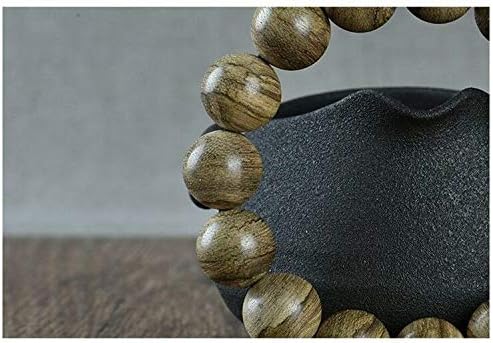 GLW Nha Trang Natural Wild Agarwood Aloewood 14mm Malas Prayer Beads Japa #4912