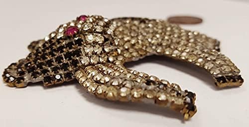 1950's Rare Vintage Austrian Crystal & Black Rhinestone Hand Crafted 3