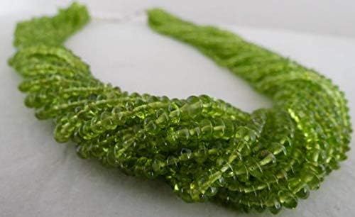 15 Line Natural PERIT Round Button Beads Necklace 22 INCHES 5 MM Code-HIGH-46190