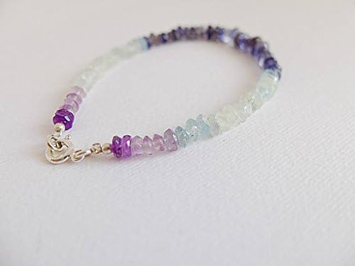 Beaded Moss Aquamarine Bracelet,Clear Aquamarine Jewelry,Aquamarine,Stackable Aquamarine Bracelet,Sale of Aquamarine Bracelet, briolette 4-5 mm