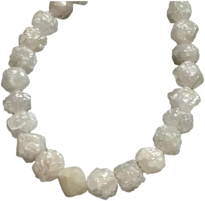 3.5-4.5mm Natural Rondelle White Raw Diamond Beads, Large Rough Diamond Rondelle Beads, Raw Diamond Beads for Jewelry (5Pcs to 10Pcs), 4-5 MM Approx, 10 PCS