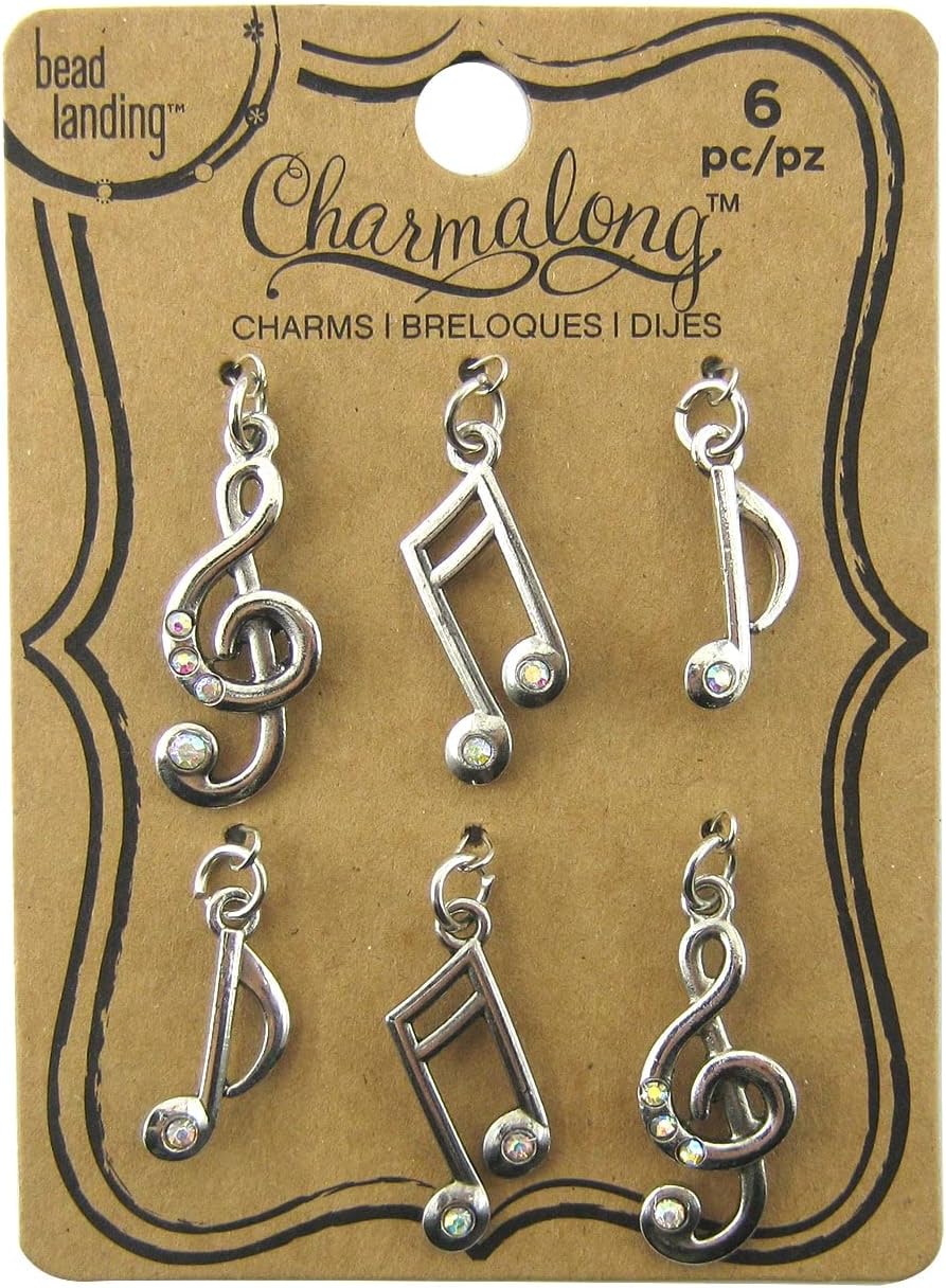 Bead Landing 12 Packs: 6 ct. (72 total) Music Note Charms