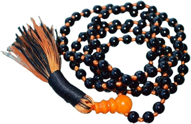 Natural Tourmaline 6mm 108 Mala Beads, Spiritual, Meditation Beads, Reiki, Japa Mala, Buddhist Prayer Beads, Yoga Bracelet, healing beads LKMALA-RRGU-1803