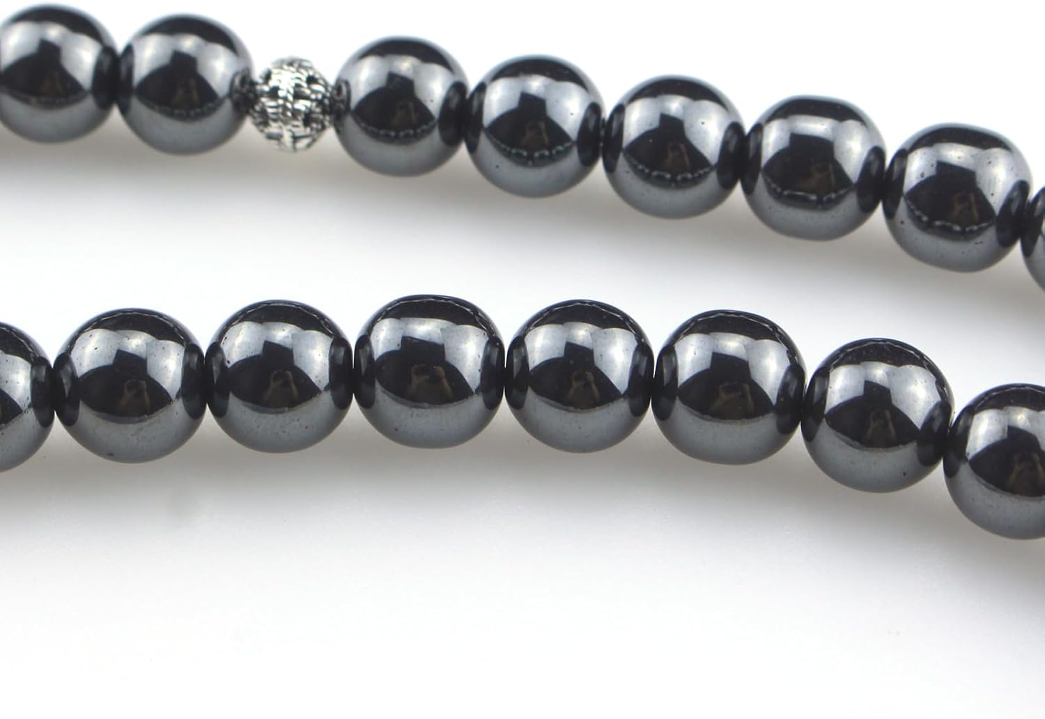 Muslims Islamic Dhikr Tasbeeh Tasbih 33 Prayer Beads, Hematite Beads with Tassel