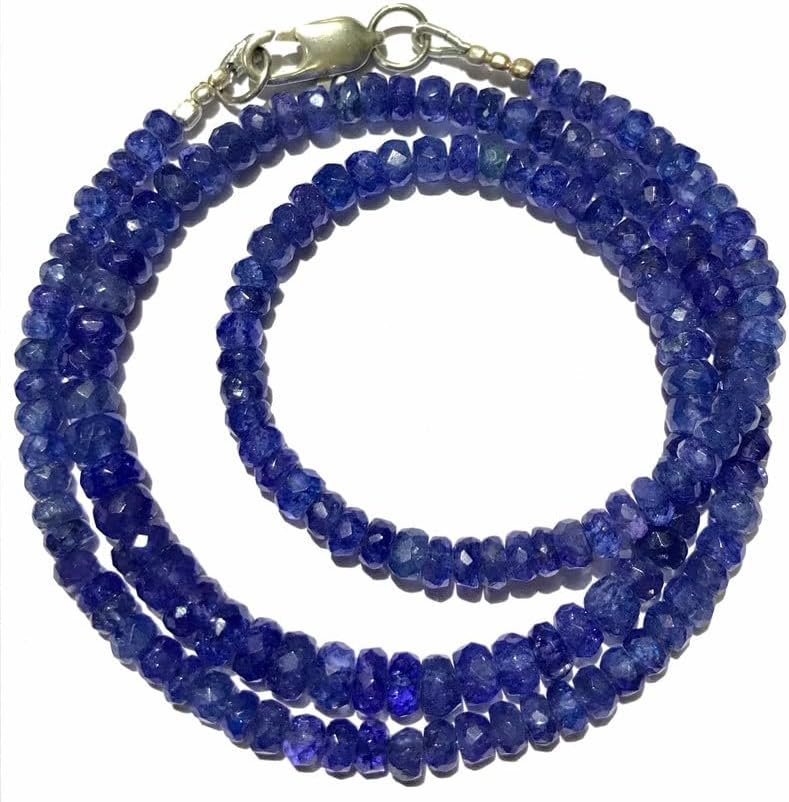 Natural Lustrous rondelle Faceted Beads 4X5 18 inch Long String Jewelry Making Gemstone Beads for Necklace Bracelet