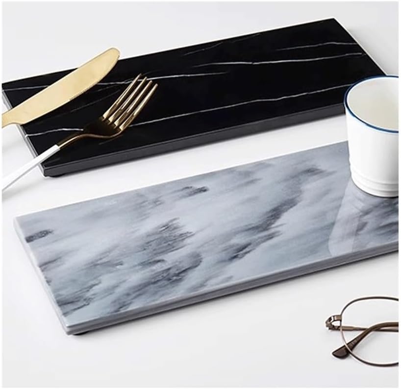 Trays Marble Tray Bathroom Storage Tray Sample Room Decoration Storage Tray Jewelry Display Tray Living Room Tea Cup Snack Tray They are Perfect for Serving Guests Drinks and app