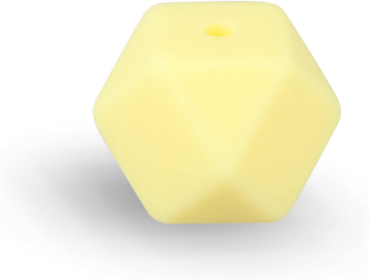 50 Pieces 14mm Silicone Beads Hexagon Loose Rubber Beads for DIY Bracelets and Necklace Jewelry Keychain Making Accessories (52)