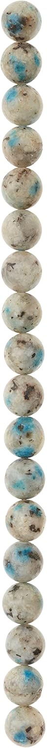 Bead Landing K2 Stone Round Beads – 10mm Multicolor Natural Gemstone Beads for Bracelets, Necklaces & DIY Jewelry, 7
