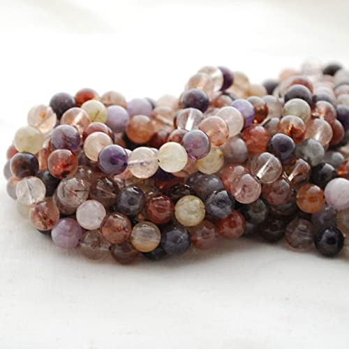 13 inch Strand of Natural gem Multi-Colour, 10mm Round Smooth Beads for DIY Jewelry Making. | Beads_05699