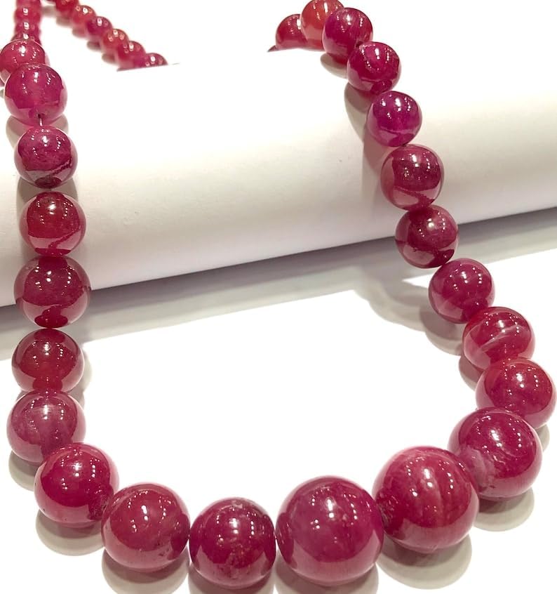 Natural Sapphire roundelle Smooth Beads 9-14 lMM 18 inch Long String Jewelry Making Gemstone Beads for Necklace Bracelet