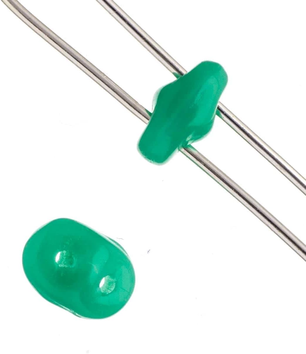 John Bead 12 Pack: Turquoise Superduo Czech Glass Oval Beads, 18mm