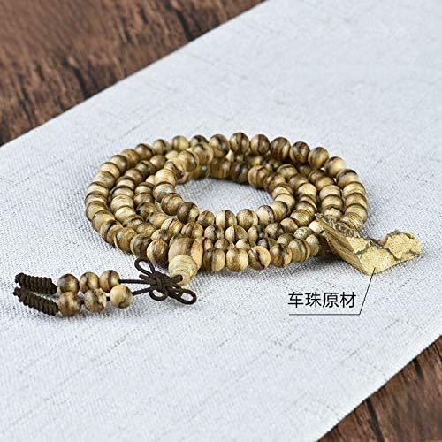 GLW Tarakan Agarwood 108 Prayer Beads Genuine Natural Wild 4mm #4390