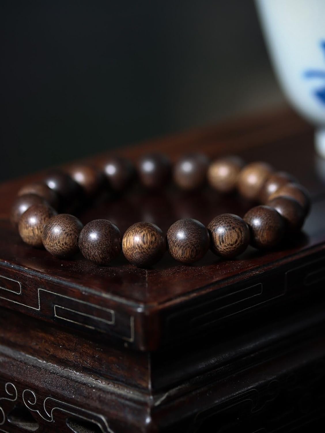 Agarwood Natural Brunei Old Material Agarwood 10mm Round Beads Buddha Beads Rosary Beads