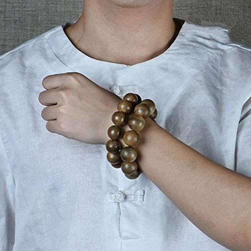 GLW Kalimantan Wild Agarwood Malas Meditation Prayer Beads 17mm #4891