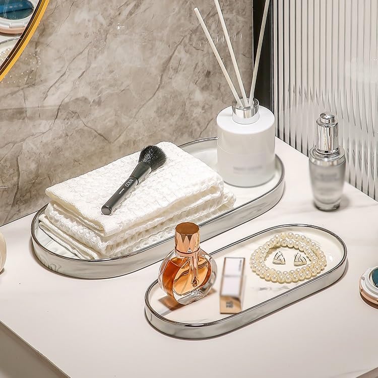 Cafeteria Tray Hotel Bathroom Toilet Toilet Storage Tray Face Wash Basin Wash Basin Cosmetics Aromatherapy Storage Tray Serving Trays(C,Medium)