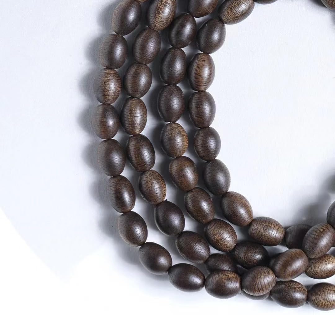 8mm*108 Pieces of Natural Wild Sugar Knot Vietnam Nha Trang White Qinan Agarwood Old Material Jujube Bead