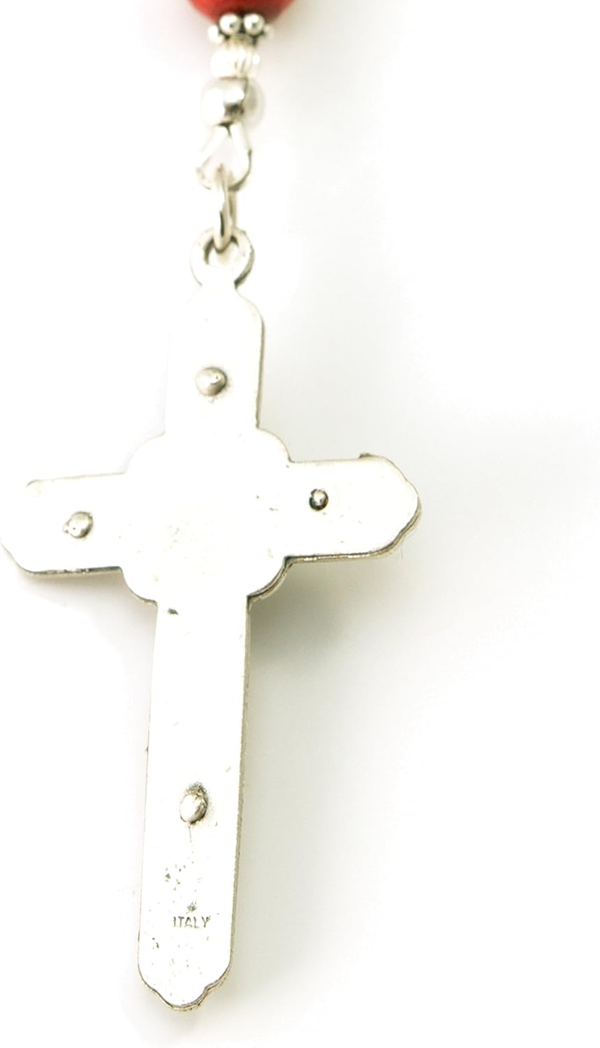 Prayer Beads Gay Love Gemstone Catholic Rosary Lapis Amethyst Carnelian with Metal Crucifix Blessed with Anointing Oil (Not a Necklace)