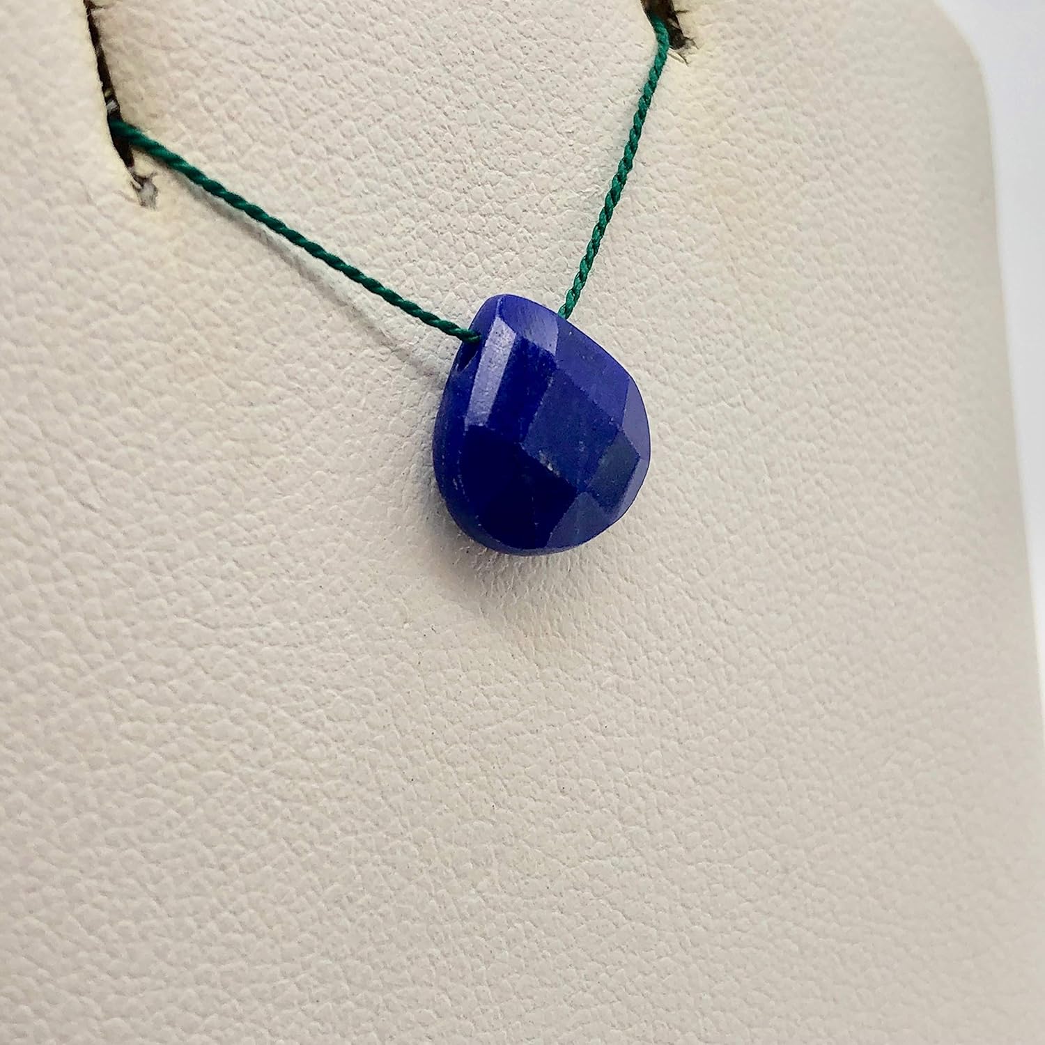 Fabulous Lapis Faceted 10x10mm Briolette Bead Strand 107259 for Jewelry Making