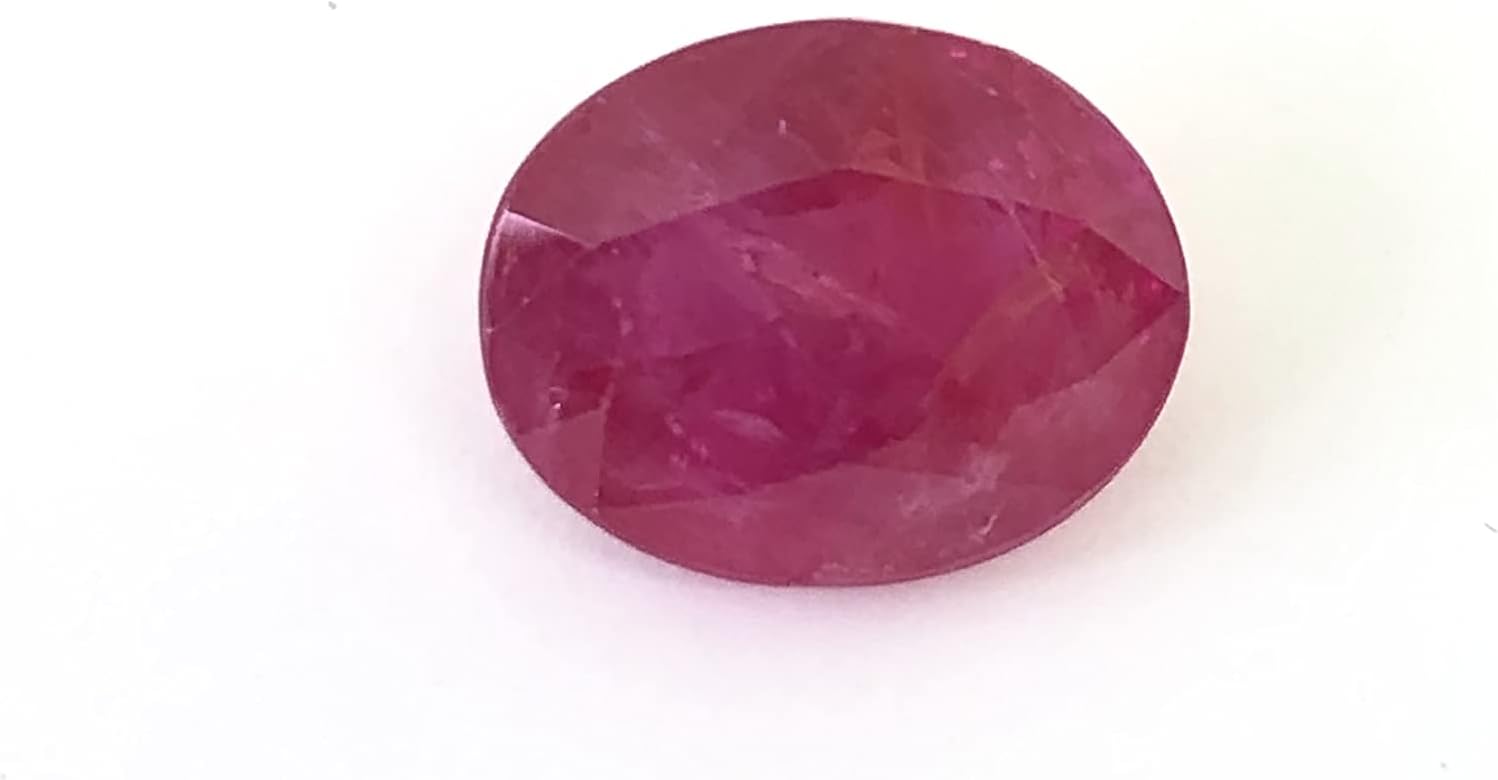 4.68 Ct Certified Natural Clean Surface Ruby Oval Shape Size 10.50x8.50 mm Cut Faceted Loose Gemstone Best For Making Ring, Pendant Jewelry