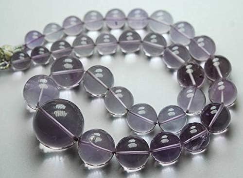 17 inch Strand Natural Pink Amethyst 10-27 mm Round Smooth Beads for Jewelry - 682 carats,17 inches Strand,Natural Pink Amethyst Smooth Round Balls Beads,10-27mm