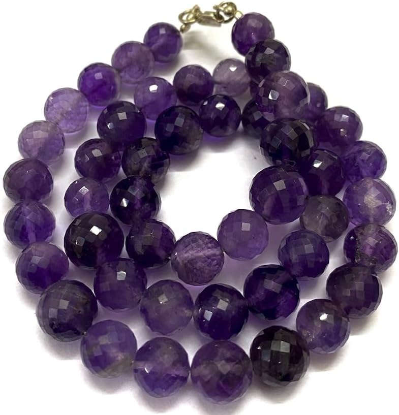 Natural Amethyst rondelle Faceted Beads 9x11 19 inch Long String Jewelry Making Gemstone Beads for Necklace Bracelet