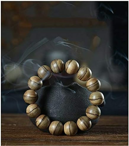 GLW Malina Wild Agarwood Aloewood 15mm Mala Prayer Beads Japa # 4913