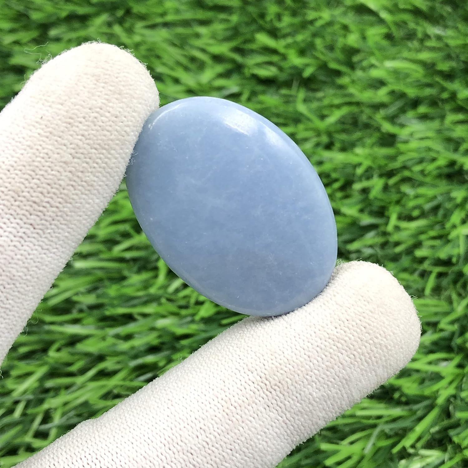 Natural ANGELITE Gemstone Loose Cabochon Lot For Jewelry Making, Loose Gemstone For Ring, Earring & Pendant Necklace, Jewelry Making Cabochons, Healing Gemstones