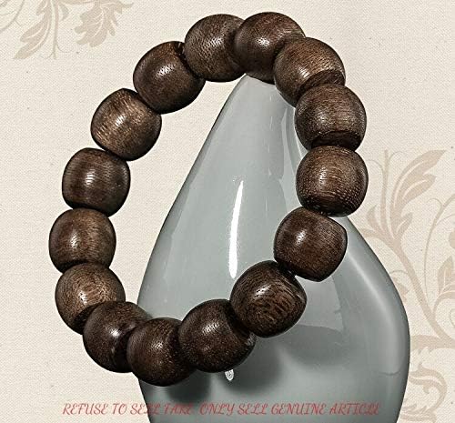 GLW Kalimantan 16mm Japa Mala Meditation Wild Agarwood Aloewood Prayer Beads #3082