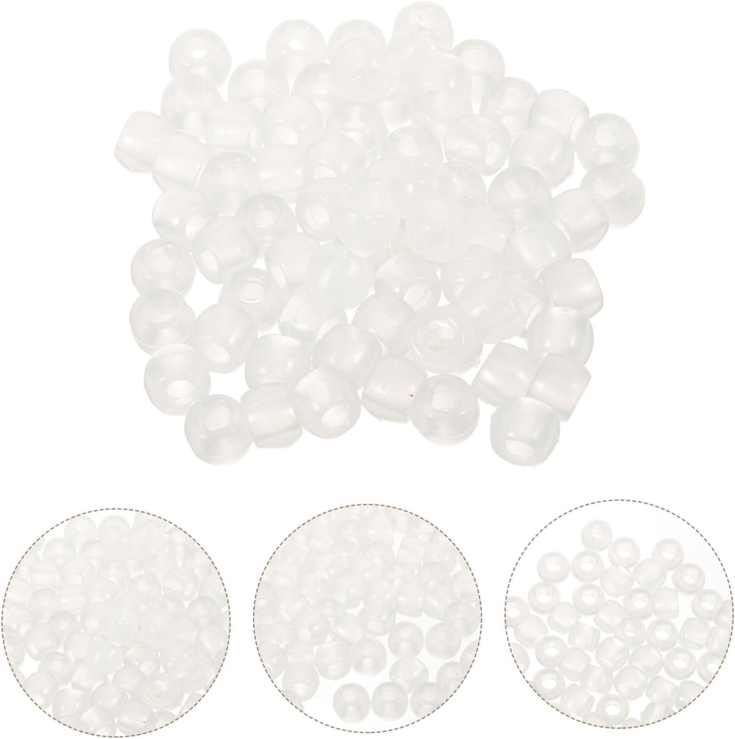 Lurrose 10000pcs Colors Uv Beads Kit Changing Beads for Jewelry Making for DIY Bracelet Necklace