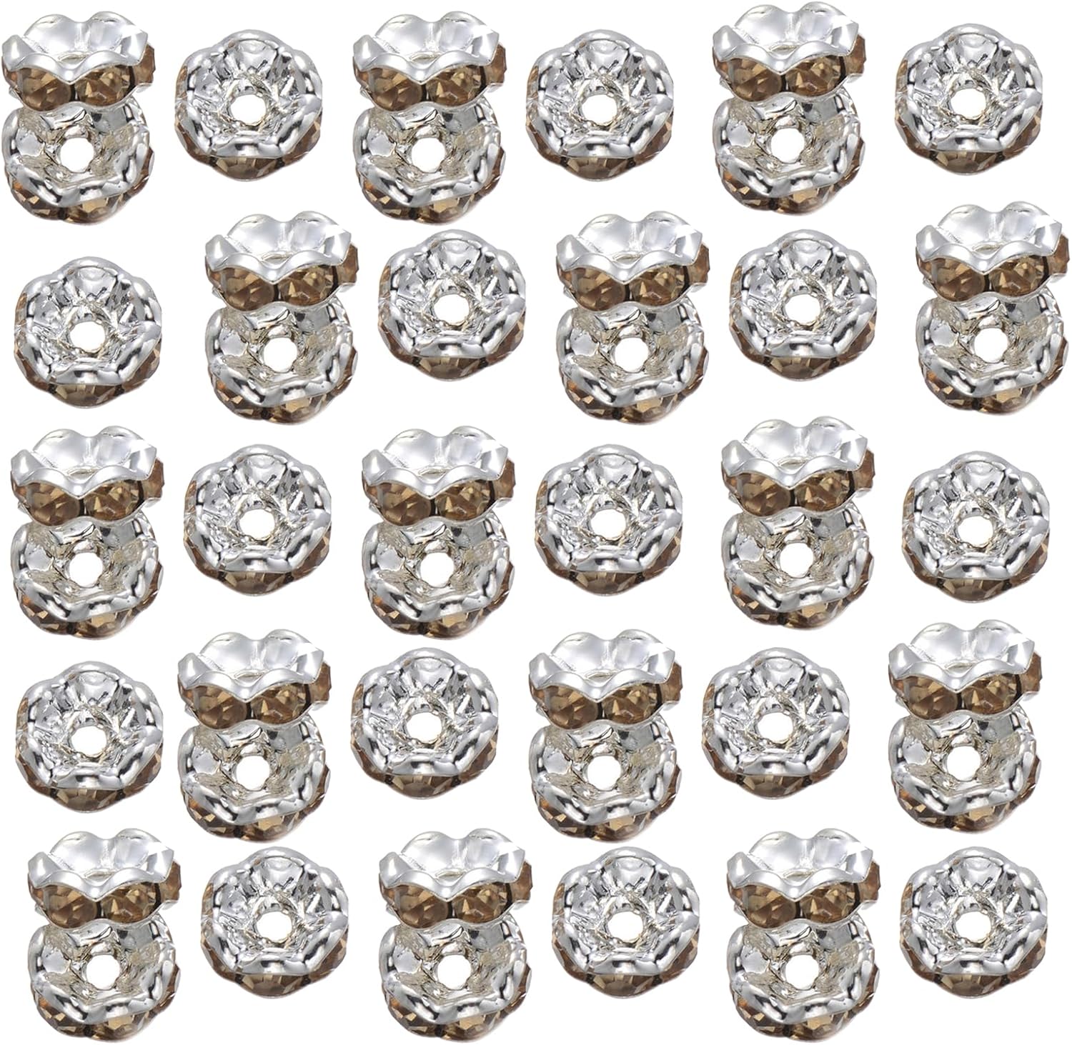 Colorful Large Hole European Beads 2000PCS Sparkling Beads Large Hole Beads for Bracelet Making and Craft Projects