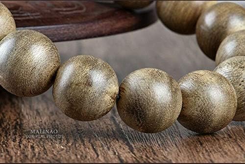 GLW Malas Prayer Beads Malinao Genuine Natural Wild Agarwood Aloewood 14mm #4675