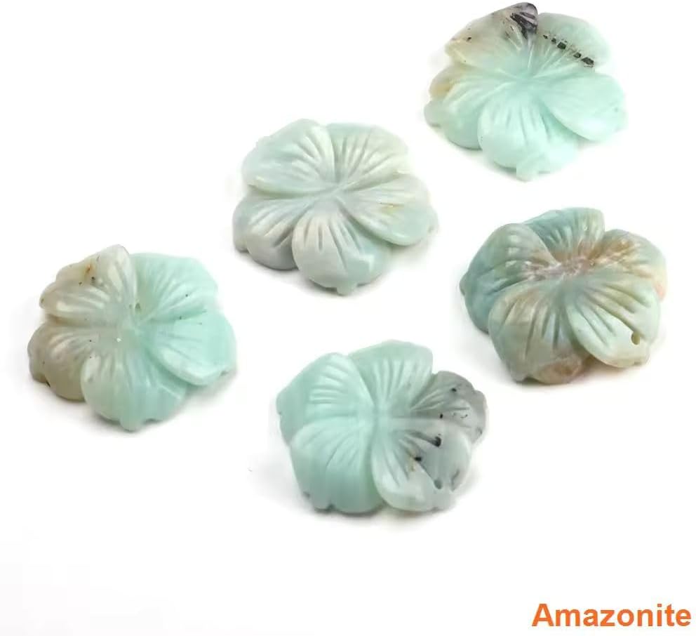 28mm Hand-Carved Peach Blossom Pendant | Natural Crystal Gemstone Bead | Feng Shui & Decorative Craft