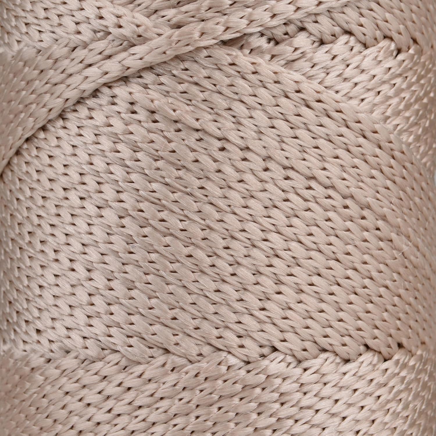 4 Skeins of Sensy Premium 5mm 104 Yards Polyester Rope 100% Polypropylene Cord Macrame Cord 5mm Crochet Bag Cord Macrame Rope Crochet Thread Gift for Knitter (Latte)