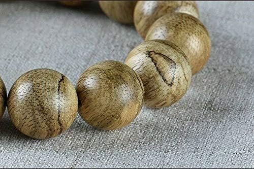 GLW Sumatra Genuine Natural Wild Agarwood Aloewood MALA Prayer Beads 14mm #4678