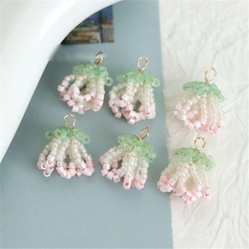SIDUFHAOPKLL Handmade DIY Jewellery Beaded Flower Pendant Earrings Accessory Material Kit